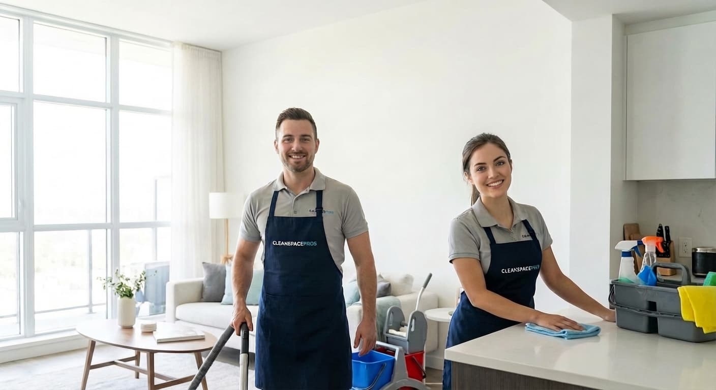 CleanSpacePros professional cleaning team