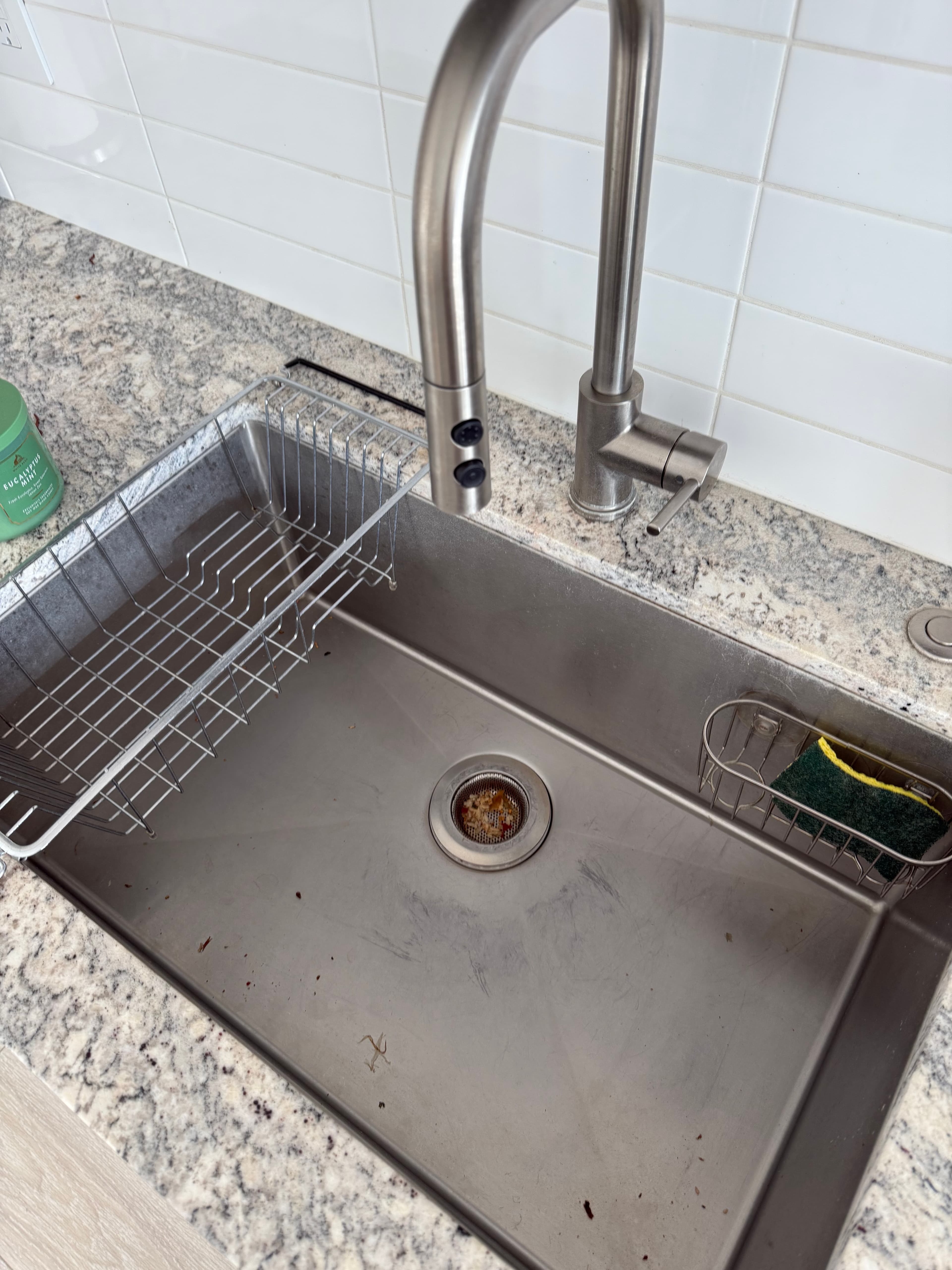 Kitchen Sink before cleaning