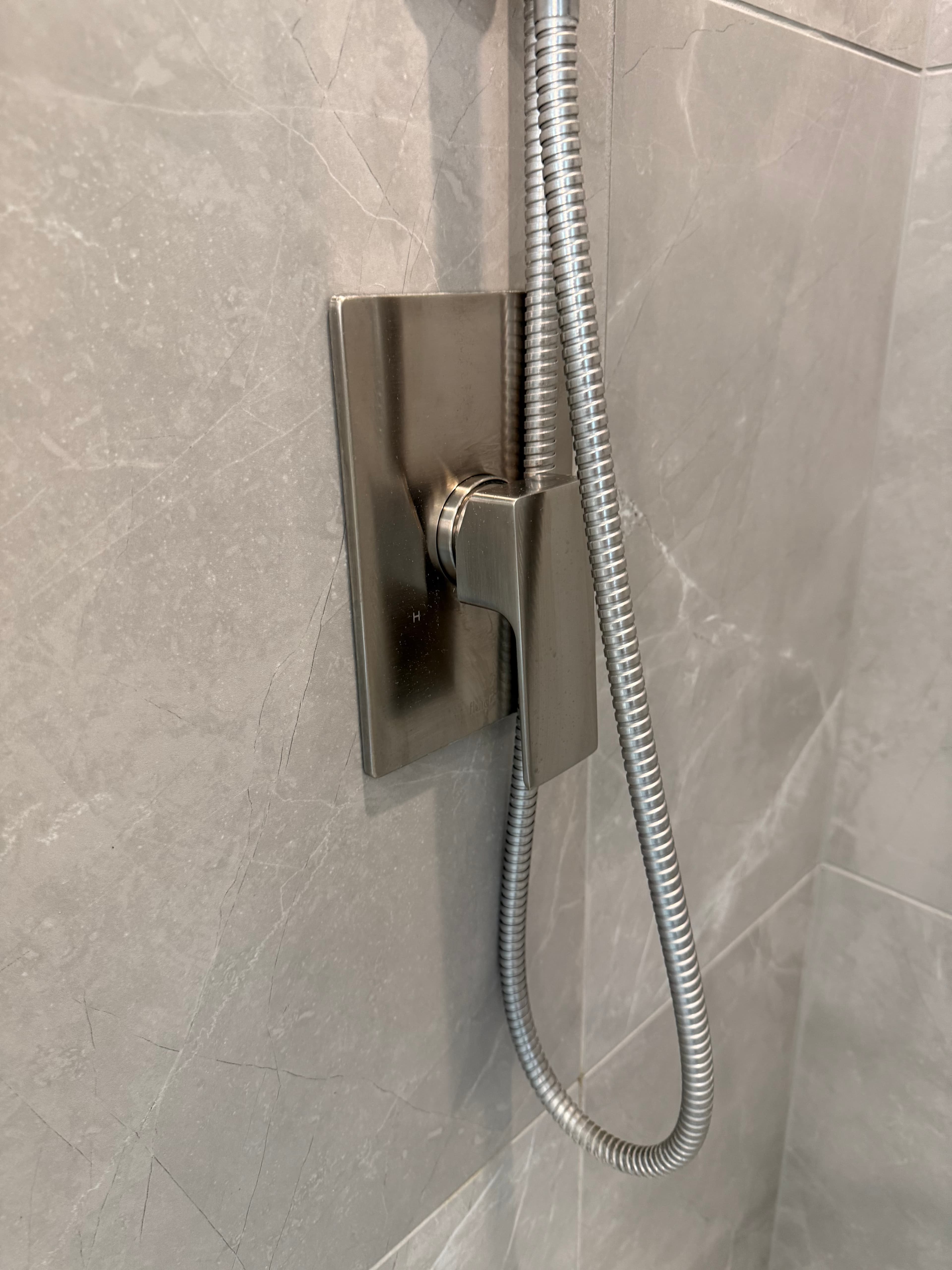 Shower Fixtures after cleaning